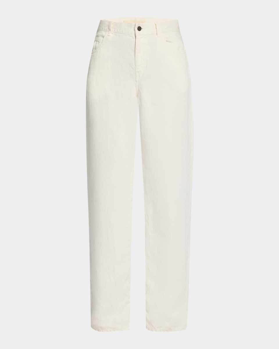 Eglitta Straight-Leg Linen Jeans